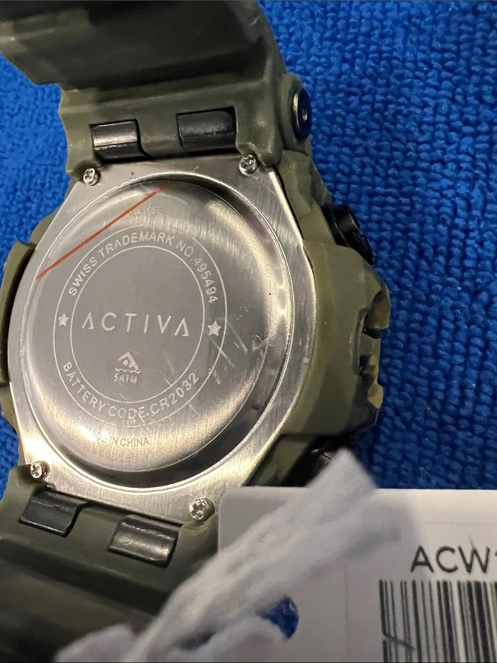 Ativa Camouflage Digital Sports Watch - Green and Black